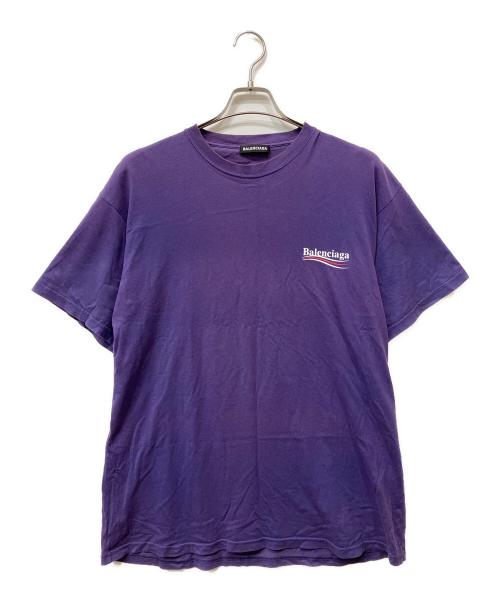 BALENCIAGA（バレンシアガ）BALENCIAGA (バレンシアガ) 半袖カットソー パープル サイズ:Mの古着・服飾アイテム