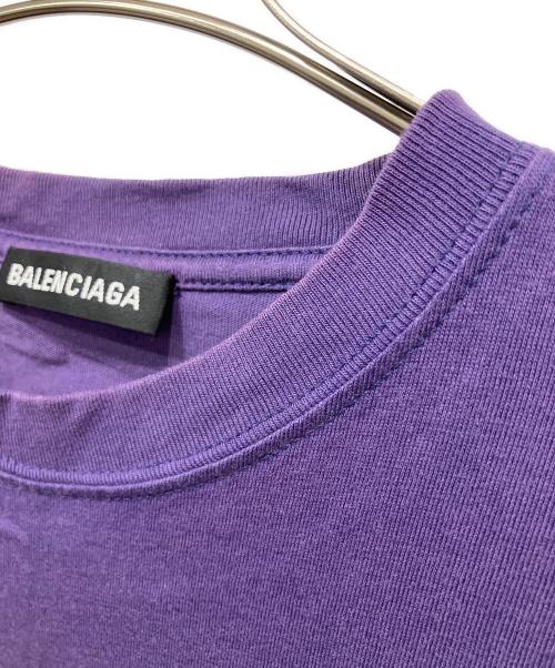 BALENCIAGA（バレンシアガ）BALENCIAGA (バレンシアガ) 半袖カットソー パープル サイズ:Mの古着・服飾アイテム
