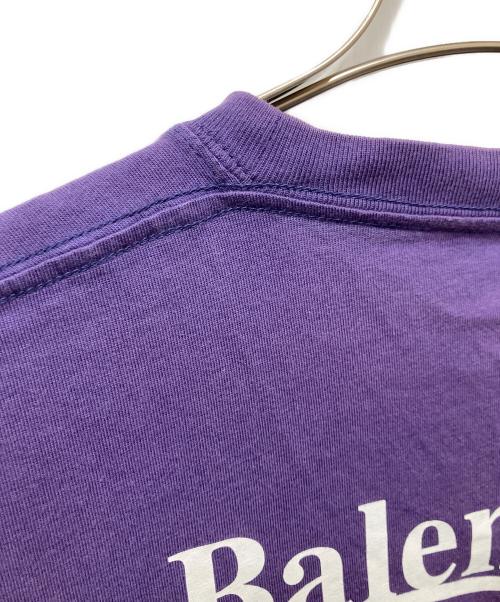 BALENCIAGA（バレンシアガ）BALENCIAGA (バレンシアガ) キャンペーンロゴTシャツ パープル サイズ:Mの古着・服飾アイテム