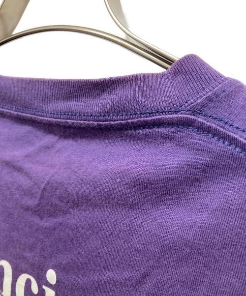 BALENCIAGA（バレンシアガ）BALENCIAGA (バレンシアガ) キャンペーンロゴTシャツ パープル サイズ:Mの古着・服飾アイテム