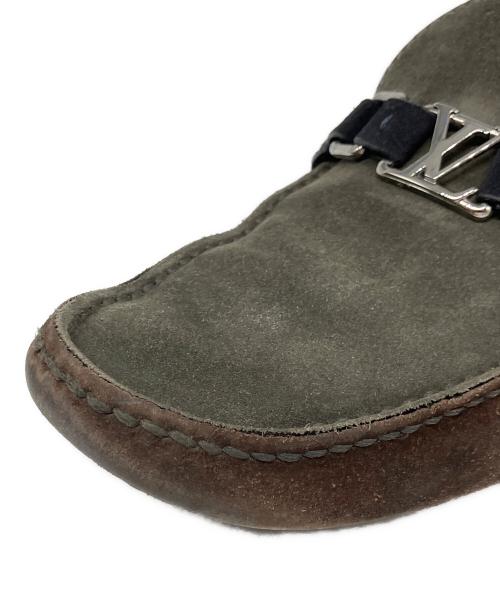 LOUIS VUITTON（ルイ ヴィトン）LOUIS VUITTON (ルイ ヴィトン) ホッケンハイム・ライン グレー×ブラウン サイズ:8の古着・服飾アイテム