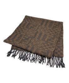 FENDI（フェンディ）の古着「ウールマフラー」｜ブラウン