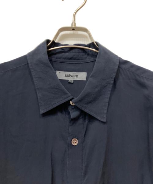 sulvam（サルバム）sulvam (サルバム) DOUBLE OPEN SHIRT ネイビー サイズ:Sの古着・服飾アイテム