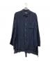 sulvam（サルバム）の古着「DOUBLE OPEN SHIRT」｜ネイビー