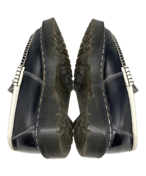 Dr.Martens（ドクターマーチン）Dr.Martens (ドクターマーチン) コインローファー ブラック×ホワイト サイズ:UK5の古着・服飾アイテム