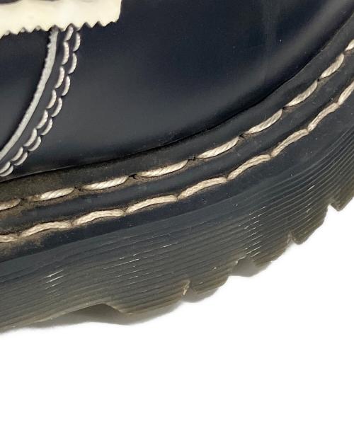Dr.Martens（ドクターマーチン）Dr.Martens (ドクターマーチン) コインローファー ブラック×ホワイト サイズ:UK5の古着・服飾アイテム