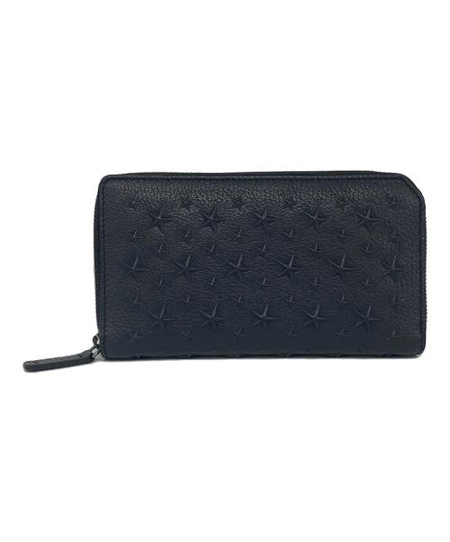 JIMMY CHOO（ジミーチュウ）JIMMY CHOO (ジミーチュウ) スターエンボスラウンドファスナー　CARNABY ネイビーの古着・服飾アイテム