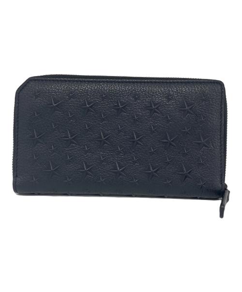 JIMMY CHOO（ジミーチュウ）JIMMY CHOO (ジミーチュウ) スターエンボスラウンドファスナー　CARNABY ネイビーの古着・服飾アイテム