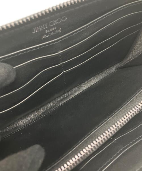 JIMMY CHOO（ジミーチュウ）JIMMY CHOO (ジミーチュウ) スターエンボスラウンドファスナー　CARNABY ネイビーの古着・服飾アイテム