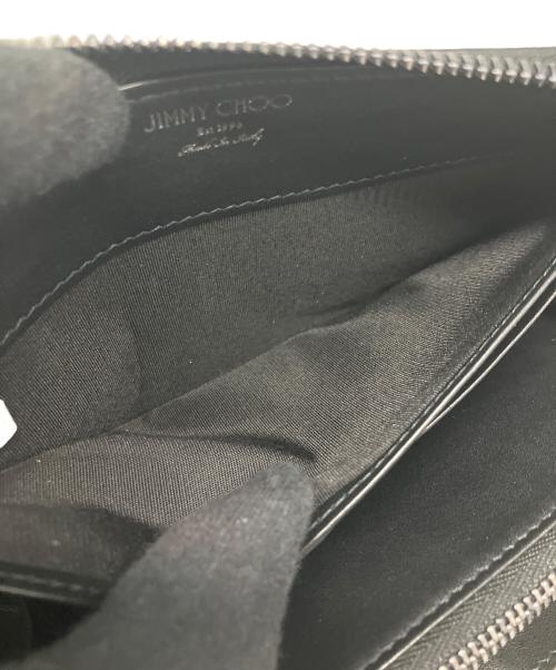 JIMMY CHOO（ジミーチュウ）JIMMY CHOO (ジミーチュウ) スターエンボスラウンドファスナー　CARNABY ネイビーの古着・服飾アイテム