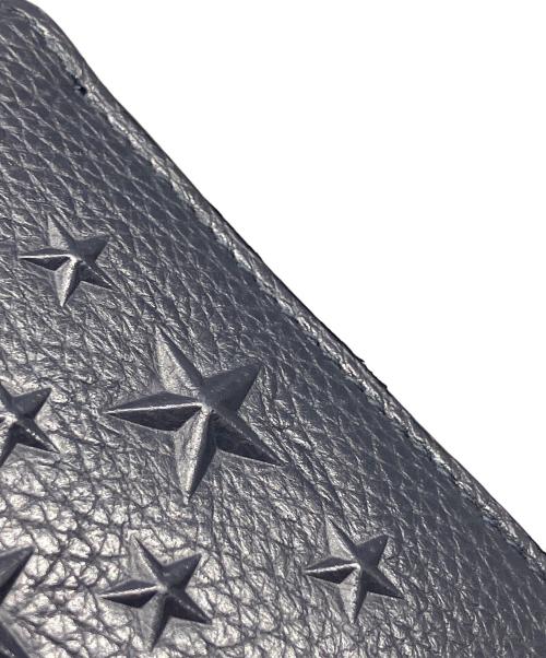 JIMMY CHOO（ジミーチュウ）JIMMY CHOO (ジミーチュウ) スターエンボスラウンドファスナー　CARNABY ネイビーの古着・服飾アイテム