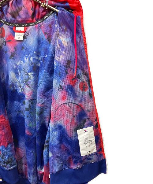 NIKE（ナイキ）NIKE (ナイキ) FUTURA (フューチュラ) フーディージャケット ブルー×レッド サイズ:XLの古着・服飾アイテム
