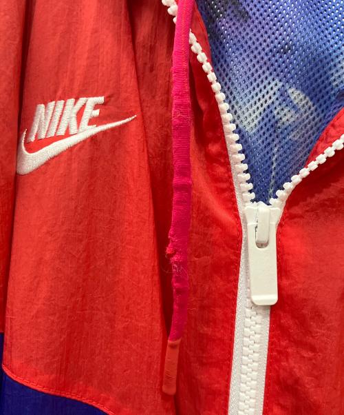 NIKE（ナイキ）NIKE (ナイキ) FUTURA (フューチュラ) フーディージャケット ブルー×レッド サイズ:XLの古着・服飾アイテム