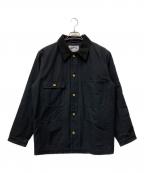 HOUSTONヒューストン）の古着「SOLID VIYELLA COVERALL」｜ブラック