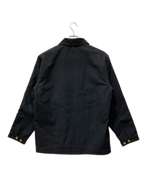HOUSTON（ヒューストン）HOUSTON (ヒューストン) SOLID VIYELLA COVERALL ブラック サイズ:X-LARGEの古着・服飾アイテム