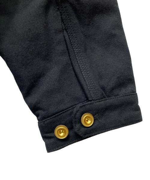 HOUSTON（ヒューストン）HOUSTON (ヒューストン) SOLID VIYELLA COVERALL ブラック サイズ:X-LARGEの古着・服飾アイテム