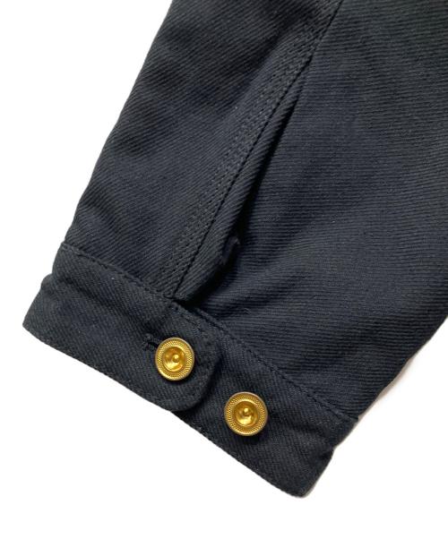 HOUSTON（ヒューストン）HOUSTON (ヒューストン) SOLID VIYELLA COVERALL ブラック サイズ:X-LARGEの古着・服飾アイテム