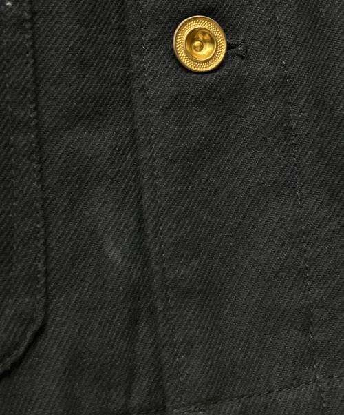 HOUSTON（ヒューストン）HOUSTON (ヒューストン) SOLID VIYELLA COVERALL ブラック サイズ:X-LARGEの古着・服飾アイテム