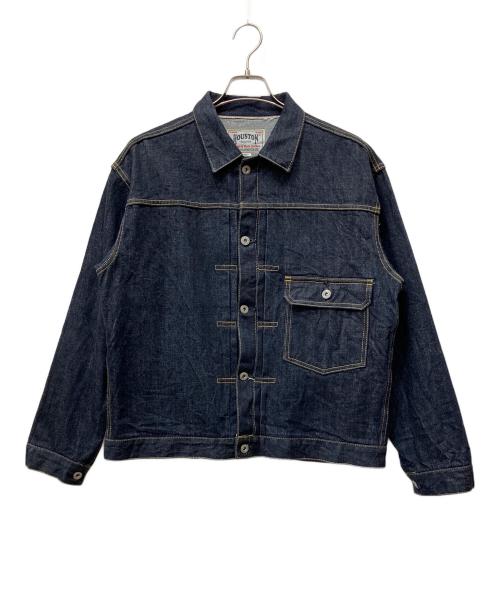 HOUSTON（ヒューストン）HOUSTON (ヒューストン) タイプ１ デニムジャケット インディゴ サイズ:LARGEの古着・服飾アイテム