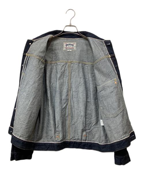 HOUSTON（ヒューストン）HOUSTON (ヒューストン) タイプ１ デニムジャケット インディゴ サイズ:LARGEの古着・服飾アイテム
