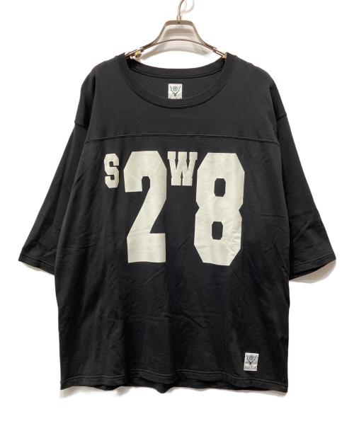 South2 West8（サウスツー ウエストエイト）South2 West8 (サウスツー ウエストエイト) Hockey Tee ブラック サイズ:Mの古着・服飾アイテム