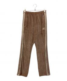 Needles（ニードルズ）の古着「Narrow Track Pant - C/PE Velour」｜ベージュ