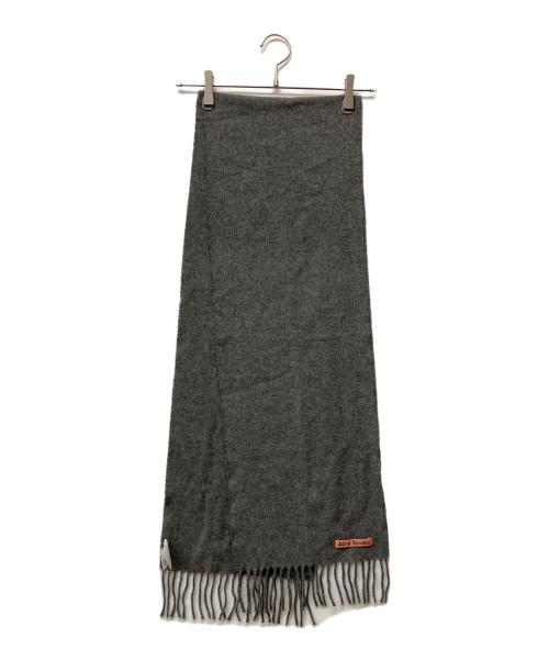 Acne studios（アクネ ストゥディオズ）ACNE STUDIOS (アクネ ストゥディオズ) マフラー グレーの古着・服飾アイテム
