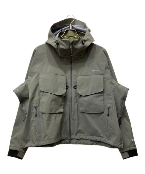 Snow peak（スノーピーク）Snow peak (スノーピーク) SR-1 GORE-TEX Storm Shield Wading Jacket カーキ サイズ:Lの古着・服飾アイテム