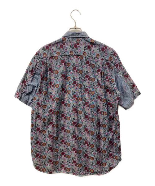 COMME des GARCONS HOMME（コムデギャルソン オム）COMME des GARCONS HOMME (コムデギャルソン オム) フラワーシャンブレーシャツ ネイビー サイズ:Sの古着・服飾アイテム