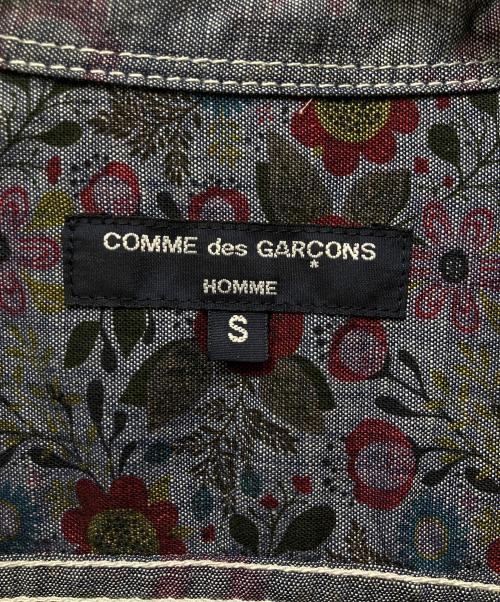 COMME des GARCONS HOMME（コムデギャルソン オム）COMME des GARCONS HOMME (コムデギャルソン オム) フラワーシャンブレーシャツ ネイビー サイズ:Sの古着・服飾アイテム