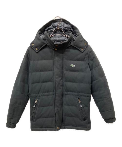 LACOSTE（ラコステ）LACOSTE (ラコステ) Cotton Pique Hoodie Down JKT JACKET ブラック サイズ:Sの古着・服飾アイテム