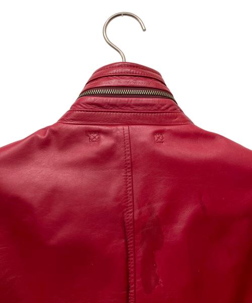 AVIREX（アヴィレックス）AVIREX (アヴィレックス) レザージャケット レッド サイズ:XLの古着・服飾アイテム