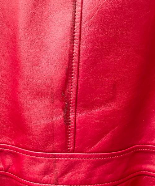 AVIREX（アヴィレックス）AVIREX (アヴィレックス) レザージャケット レッド サイズ:XLの古着・服飾アイテム
