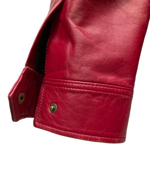 AVIREX（アヴィレックス）AVIREX (アヴィレックス) レザージャケット レッド サイズ:XLの古着・服飾アイテム