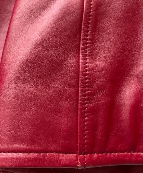 AVIREX（アヴィレックス）AVIREX (アヴィレックス) レザージャケット レッド サイズ:XLの古着・服飾アイテム