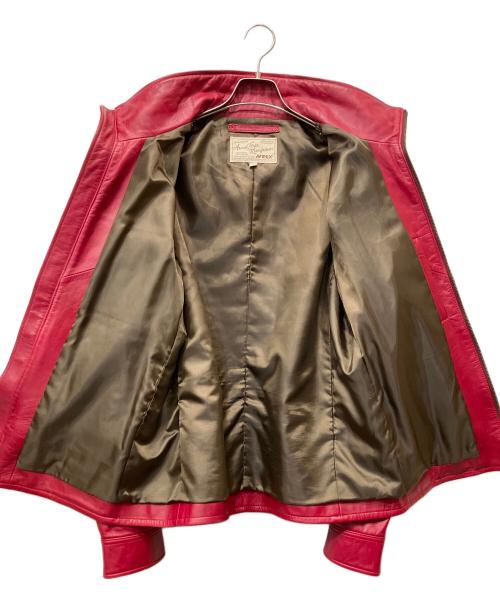 AVIREX（アヴィレックス）AVIREX (アヴィレックス) レザージャケット レッド サイズ:XLの古着・服飾アイテム