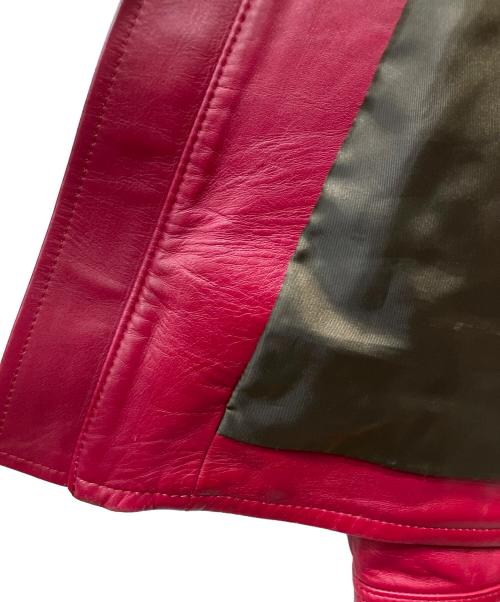 AVIREX（アヴィレックス）AVIREX (アヴィレックス) レザージャケット レッド サイズ:XLの古着・服飾アイテム