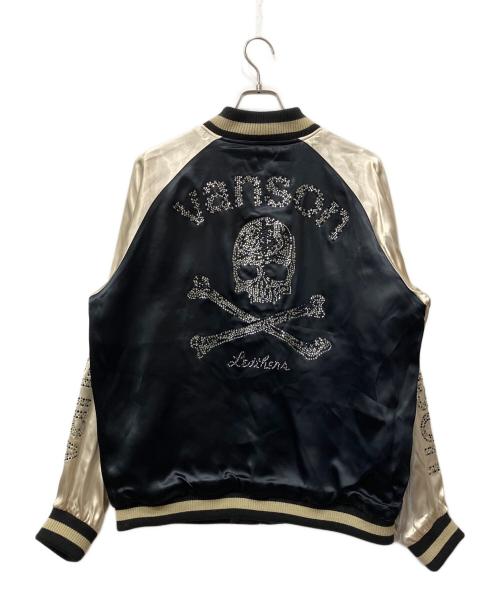 VANSON（バンソン）VANSON (バンソン) リバーシブルスカジャン ブラック サイズ:XLの古着・服飾アイテム
