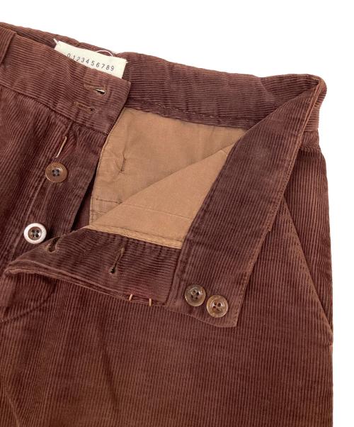 Maison Margiela（メゾンマルジェラ）Maison Margiela (メゾンマルジェラ) コーデュロイパンツ ブラウン サイズ:46の古着・服飾アイテム