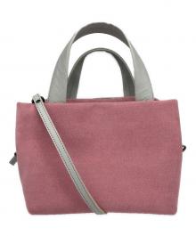TUTUMU（ツツム）の古着「スエード tre tote」｜ピンク
