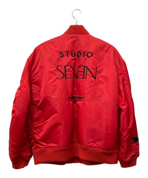studio seven（スタジオセブン）STUDIO SEVEN (スタジオセブン) フライトジャケット レッド サイズ:Mの古着・服飾アイテム