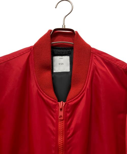 studio seven（スタジオセブン）STUDIO SEVEN (スタジオセブン) フライトジャケット レッド サイズ:Mの古着・服飾アイテム