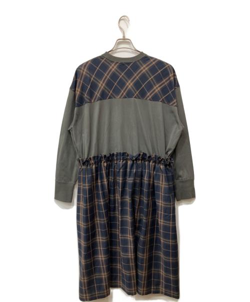 Vivienne Westwood RED LABEL（ヴィヴィアンウエストウッドレッドレーベル）Vivienne Westwood RED LABEL (ヴィヴィアンウエストウッドレッドレーベル) 長袖ワンピース ネイビー×グレー サイズ:00の古着・服飾アイテム