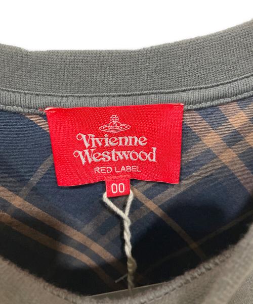 Vivienne Westwood RED LABEL（ヴィヴィアンウエストウッドレッドレーベル）Vivienne Westwood RED LABEL (ヴィヴィアンウエストウッドレッドレーベル) 長袖ワンピース ネイビー×グレー サイズ:00の古着・服飾アイテム