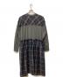 Vivienne Westwood RED LABEL (ヴィヴィアンウエストウッドレッドレーベル) 長袖ワンピース ネイビー×グレー サイズ:00：20000円