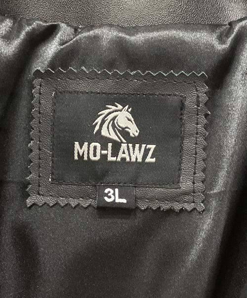 MO-LAWS（モローズ）MO-LAWS (モローズ) レザージャケット ブラック サイズ:3Lの古着・服飾アイテム