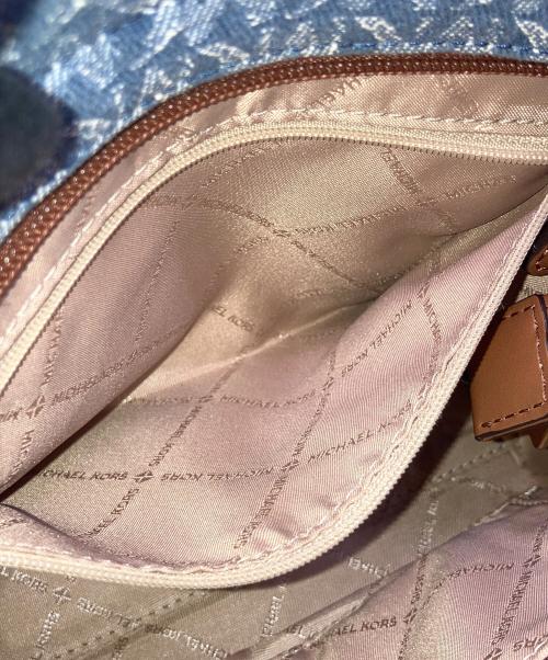 MICHAEL KORS（マイケルコース）MICHAEL KORS (マイケルコース) 2WAYショルダーバッグ ネイビーの古着・服飾アイテム