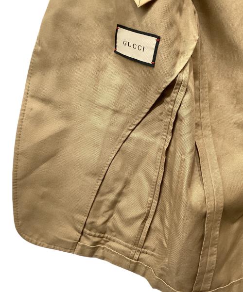GUCCI（グッチ）GUCCI (グッチ) テーラードジャケット ベージュ サイズ:50の古着・服飾アイテム