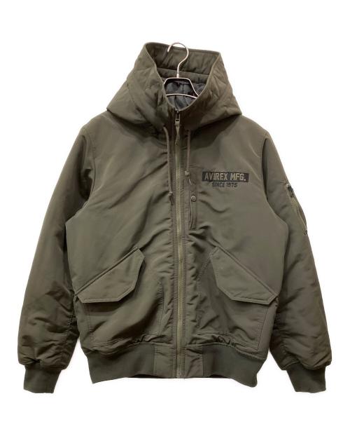 AVIREX（アヴィレックス）AVIREX (アヴィレックス) 中綿ジャケット カーキ サイズ:XLの古着・服飾アイテム
