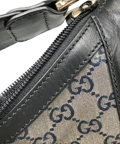 GUCCI（グッチ）GUCCI (グッチ) ワンショルダーバッグ GGクリスタル ブラック×グレーの古着・服飾アイテム